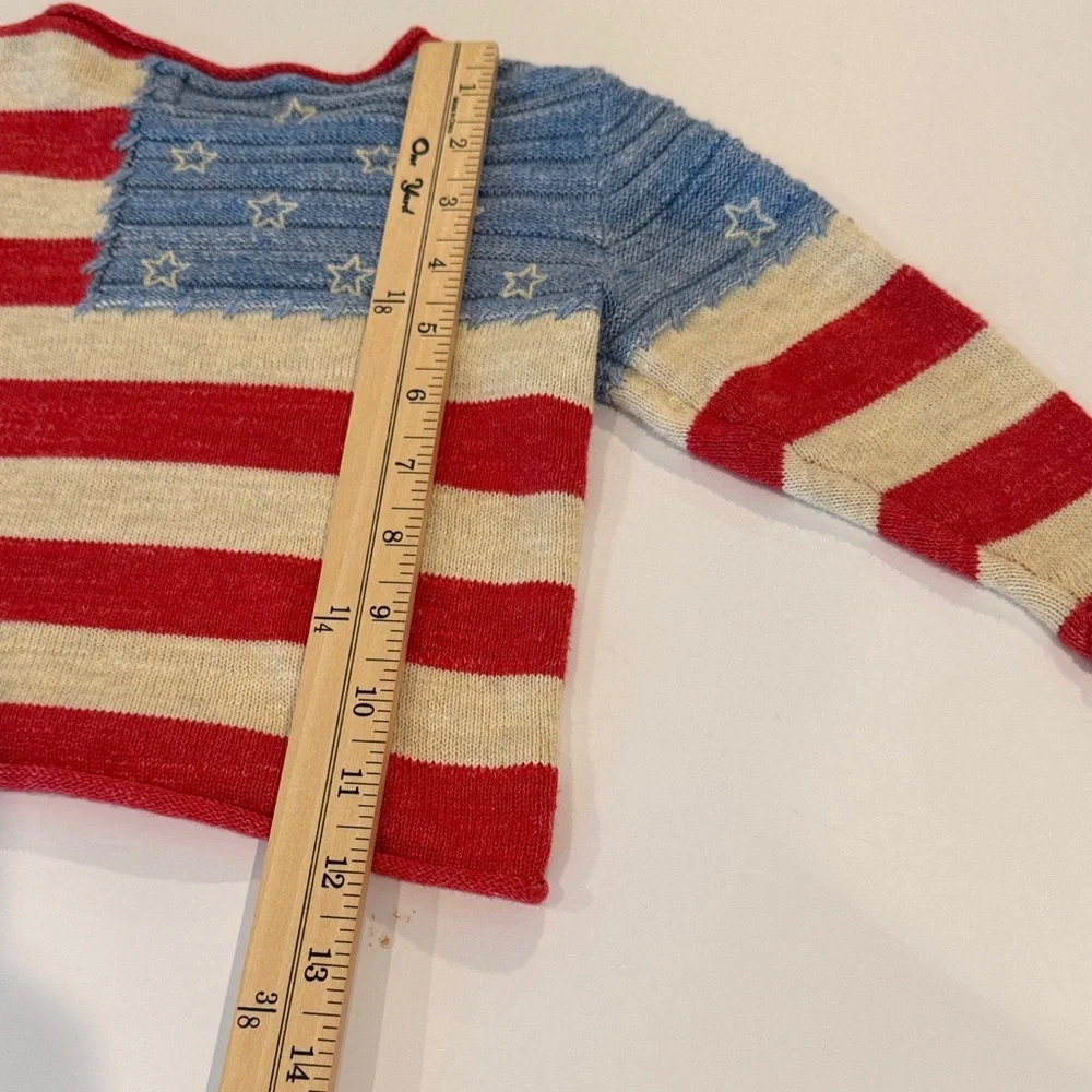 Ralph‎ Lauren Polo Toddler Patriotic Sweater knit Rare 2T USA  Hand Stitch